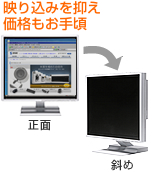 映り込みを抑え価格もお手頃