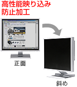 高性能映り込み防止加工