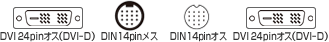 DVI24pin�I�X�iDVI-D�j�|DIN14pin���X�@DIN14pin�I�X�|DVI24pin�I�X�iDVI-D�j