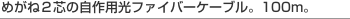 �߂���2�c�̎���p���t�@�C�o�[�P�[�u���B100m�B