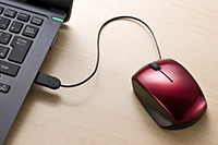 Windows、Mac、Android対応、USB Type-C巻き取りマウス