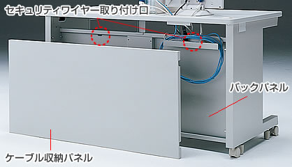 セキュリティワイヤー取り付け口