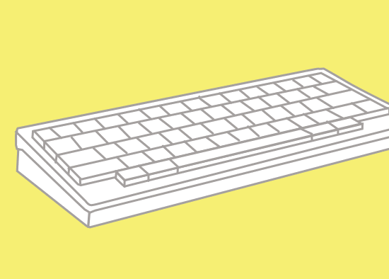 使い慣れたキーボードを持ち運ぶ時に