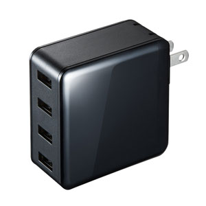 USB充電器（4ポート・合計6A・ホワイト）