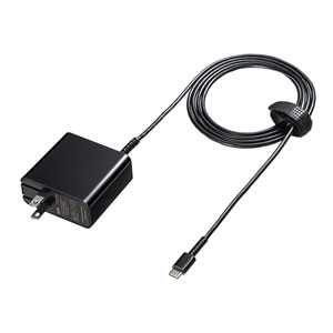 USB Power Delivery対応AC充電器（PD45W・TypeCケーブル一体型）