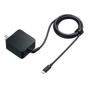 USB Power Delivery対応AC充電器（PD65W・TypeCケーブル一体型）