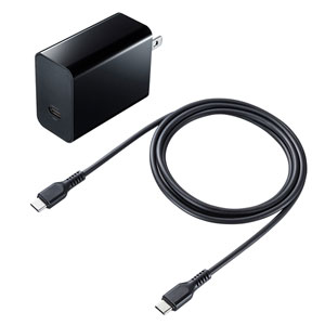 USB PD対応AC充電器（PD45W・TypeCケーブル付き）