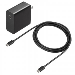 USB PD対応AC充電器（PD65W・Type-Cケーブル付き）