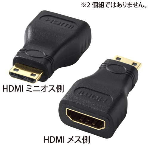 AD-HD07M【HDMI変換アダプタ（ミニHDMI）】HDMIオスコネクタをミニHDMIオスコネクタに変換するHDMIアダプタ。 | サンワ