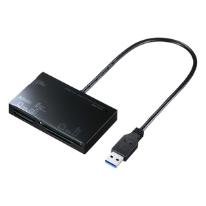 USB3.0カードリーダー（ブラック）