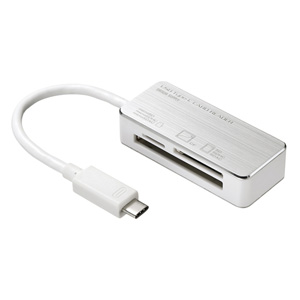 USB TypeC カードリーダー（シルバー）
