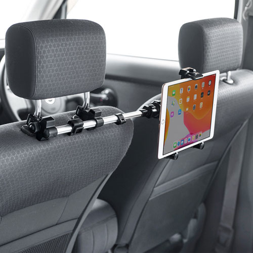 車の後部座席にタブレットを設置できる車載ホルダーを発売 サンワサプライ株式会社