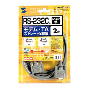☆5個セット サンワサプライ RS-232Cケーブル(モデム・TA用・2m) KRS