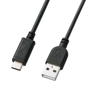 USB2.0 Type C-Aケーブル（ブラック）