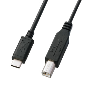 USB2.0 Type C-Bケーブル（ブラック）