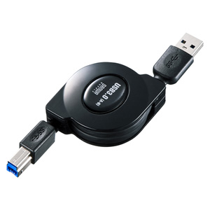 USB3.0巻取りケーブル（ブラック・1m）