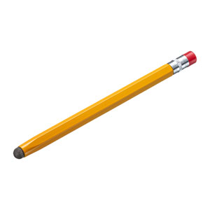 導電繊維タッチペン（オレンジ・鉛筆型）
