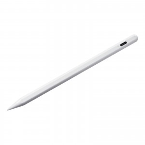 Apple iPad専用充電式極細タッチペン（ホワイト）