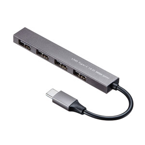 USB Type-C USB2.0　4ポート スリムハブ