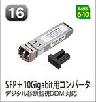 SFP+10Gigabit用コンバータ 