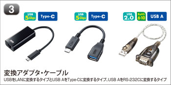 変換アダプタ・ケーブル