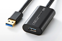 USB3.2/3.1 Gen1信号を10m延長できるアクティブリピーターケーブル
