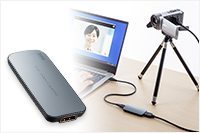 ビデオカメラ・デジカメをWEBカメラ化できるUSB-HDMIカメラアダプタ
