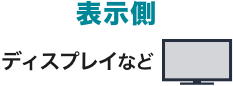 表示側 ディスプレイなど