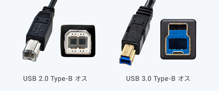 USB 2.0 Type-B オス / USB 3.0 Type-B オス