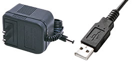 USB電源とAC電源