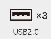USB2.0×3
