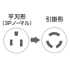 平刃形（3Pノーマル）　引掛形