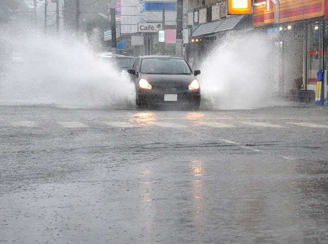 台風・豪雨による浸水の影響