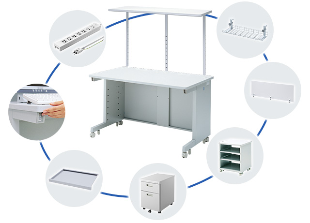 eデスク（セミオーダーデスク） オプション｜サンワサプライ株式会社