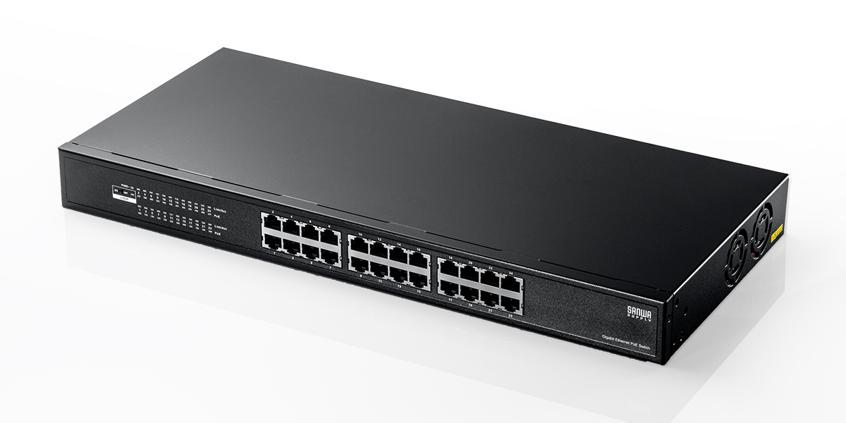 IEEE802.3af/at(PoE・PoE+)準拠、高速ギガビット対応スイッチングハブを発売