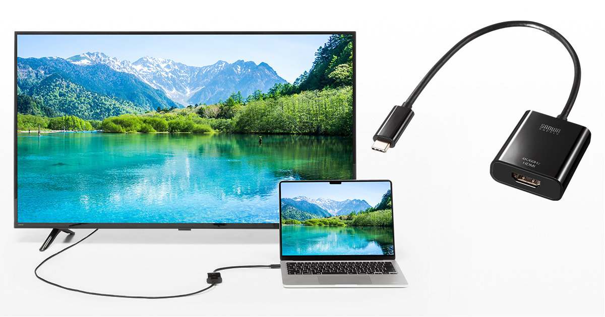DisplayPort Altモード対応USB Type-CからHDMIに変換し映像出力ができる変換アダプタを発売