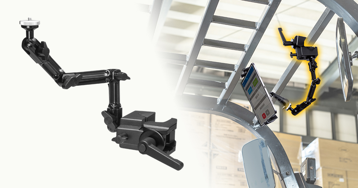 カメラを支柱・天板に固定できる4関節タイプのクランプ式アームを発売