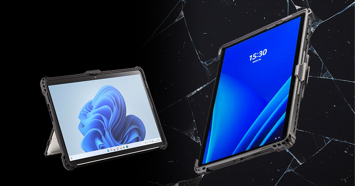 Microsoft Surface Pro第11世代/10/9用ショルダーベルト付き耐衝撃ケースを発売
