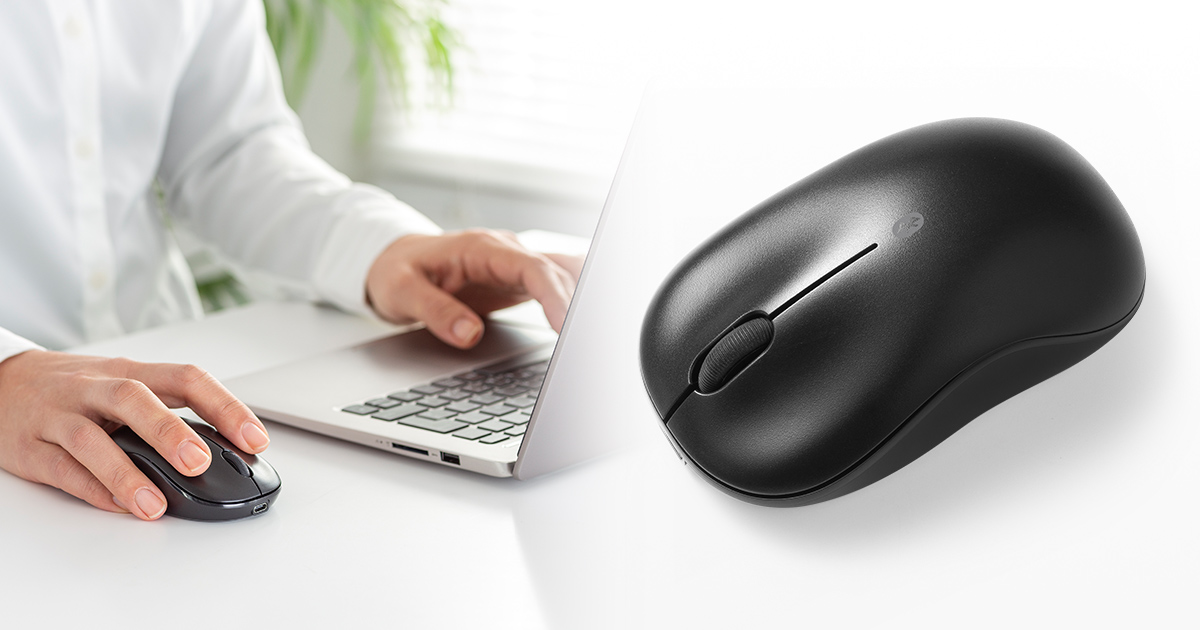 電池不要で繰り返し使える超軽量&充電式のBluetoothブルーLEDマウスを発売