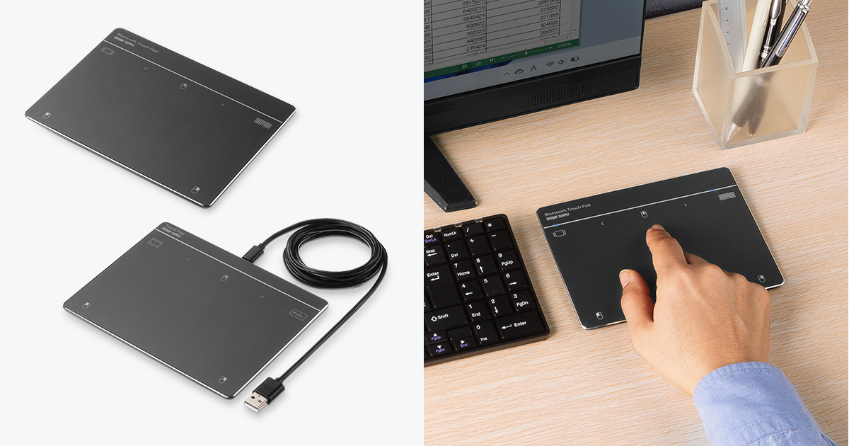 ノートパソコンを指先のジェスチャーで直感操作できるタッチパッドを発売